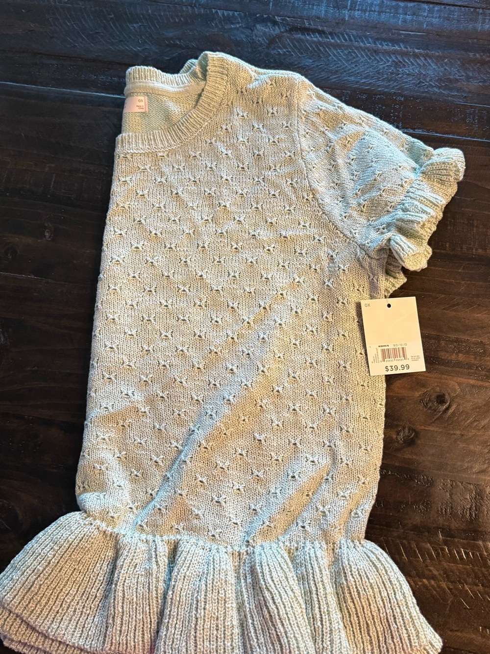 🌿 NWT LC Lauren Conrad Flutter Peplum Sweater Tee 🌿 - Picture 2 of 3